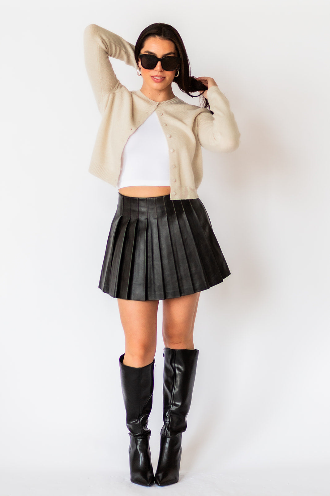 Jasmine Faux Leather Mini Skirt