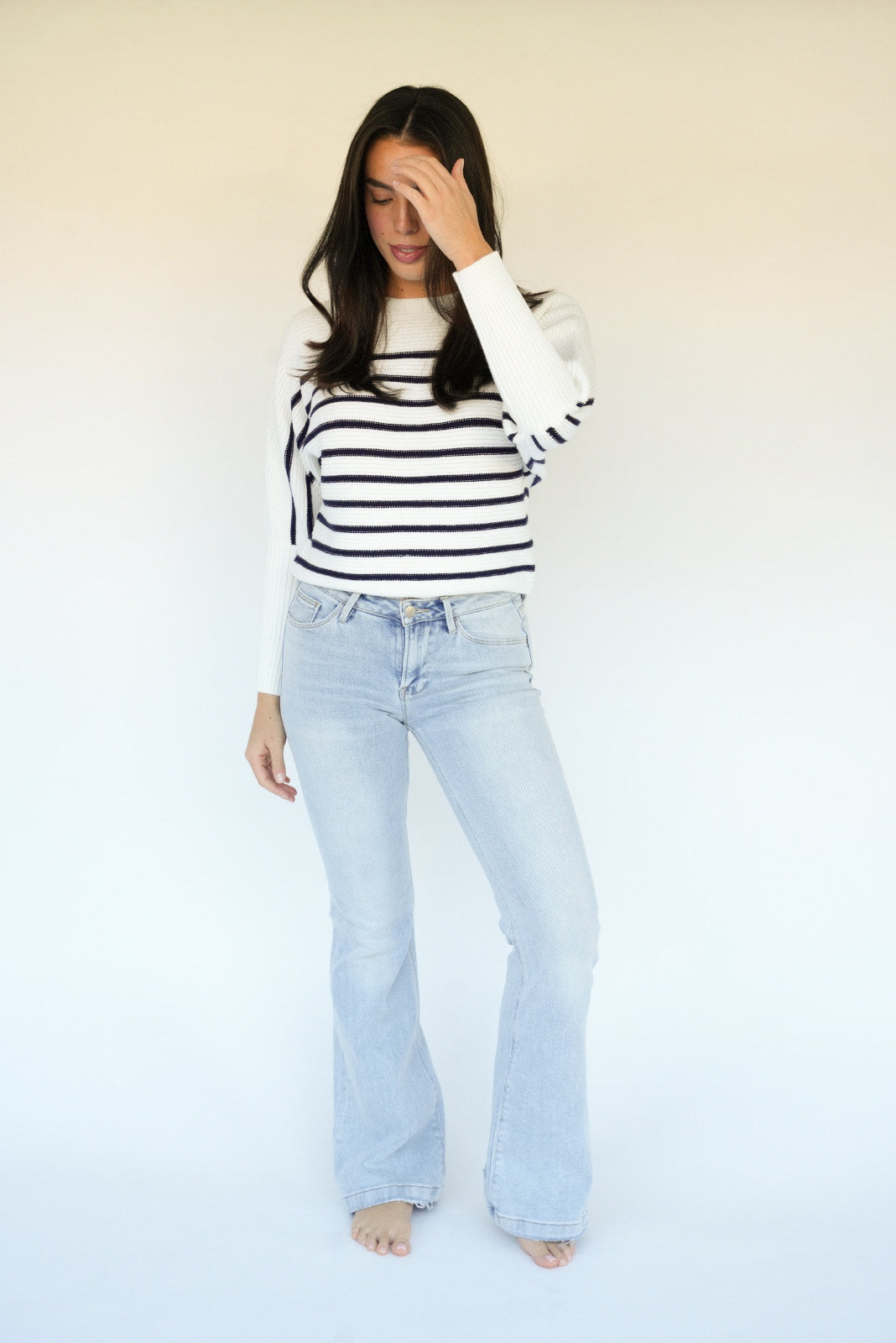 Darlyn Striped Knit Sweater