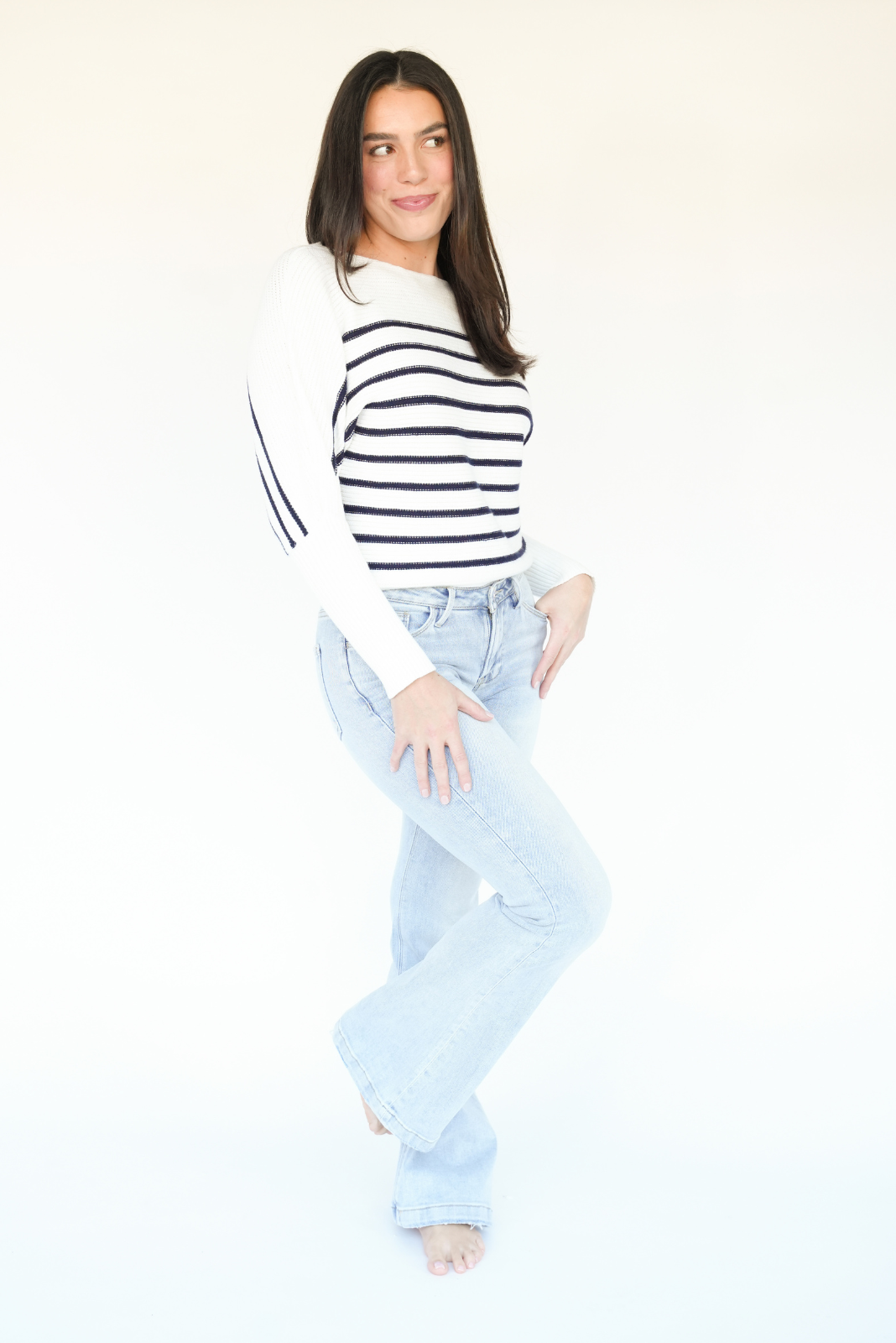 Darlyn Striped Knit Sweater